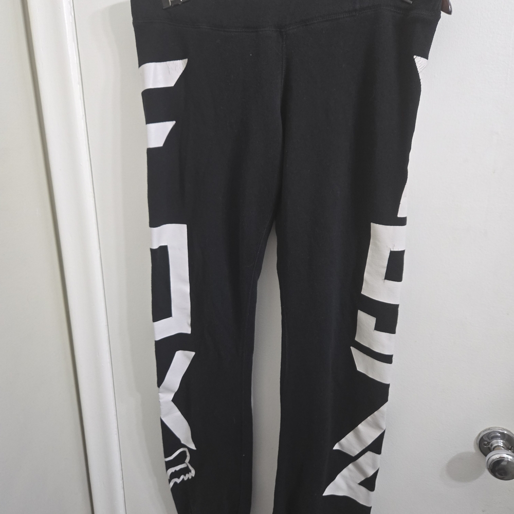 44.) Fox Black Knit Joggers